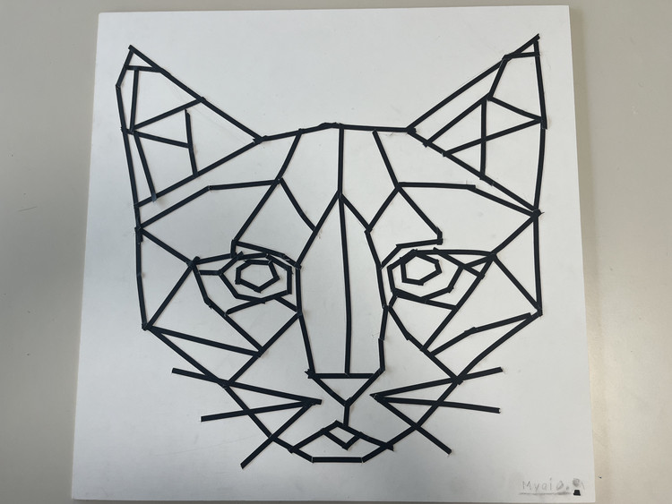 Kunst/Werken-AG Klasse 2-4 tape art